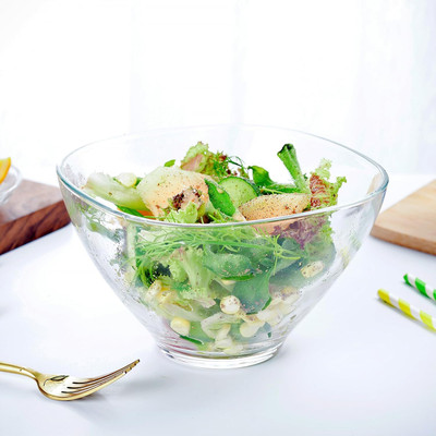 MultiZone Glass Serving Bowl Disposable(Pack of 6, Clear)