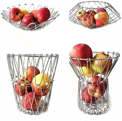 Scart Fruit Basket | 8 Shapes Steel Bowl Pack of 1 Analog Kitchen Timer
