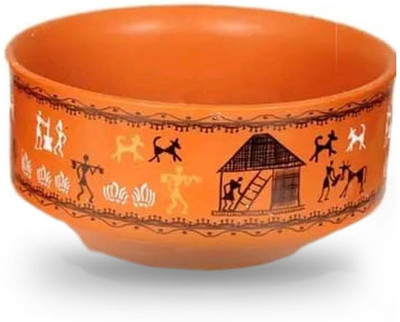 Madhut Ceramic Soup Bowl Handcrafted Terracotta Clay Bowl | Eco Friendly Earthen Serving Bowl(Pack of 1, Brown)