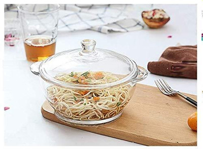 T R Creation Glass Mixing Bowl(Pack of 1, Clear)