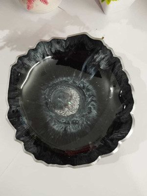 SN Resin Resin Vegetable Bowl Bowls for Serving Soup, Oatmeal, Pasta and Salad - Microwave and Dishwasher(Pack of 1, Black)