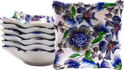 Litware Melamine Serving Bowl(Pack of 6, Blue, Dark Blue)