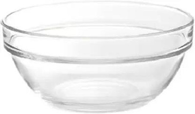 riddhi traders Glass Mixing Bowl Ocean Stack luckey bowl set Disposable(Pack of 6, Clear)