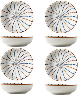 FLOXIT Ceramic Storage Bowl Flower Dipping Sauce Bowls Pinch Bowls Small Condiment Finger Bowls Disposable(Pack of 6, White)