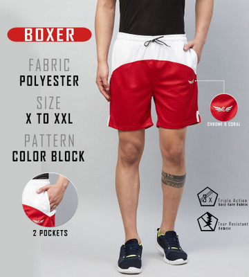 Crease & Clips Color Block Men Multicolor Boxer Shorts