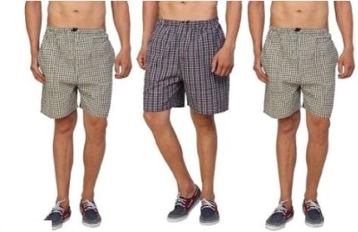 JS Fashion World Checkered Men Boxer