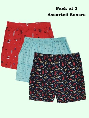 Broon Printed Men Boxer