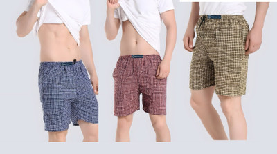 otizem Checkered Men Boxer