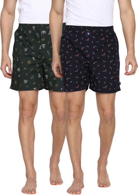 VAN HEUSEN Allover Print And Side Pocket Printed Men Boxer