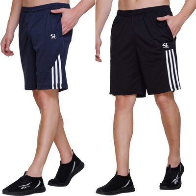Basis Solid Men Multicolor Regular Shorts
