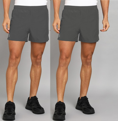 Moda Rapido Solid Men Grey Running Shorts