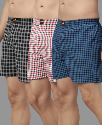 Broon Checkered Men Boxer