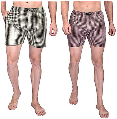EDNIT ENTERPRISES Checkered Men Boxer