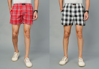 RENOUX Checkered Men Boxer