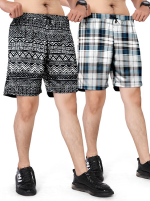 GLOBAL NOMAD Geometric Print, Printed, Self Design Men Boxer