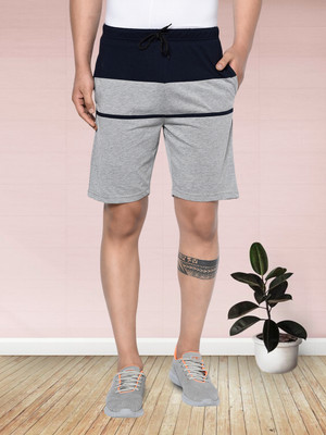 METRONAUT Solid Men Grey Casual Shorts