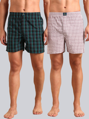 JOVEN Checkered Men Boxer