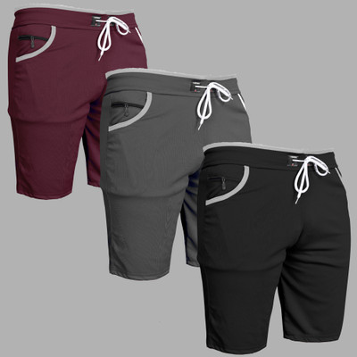 HouseOfCommon Self Design Men Multicolor Regular Shorts