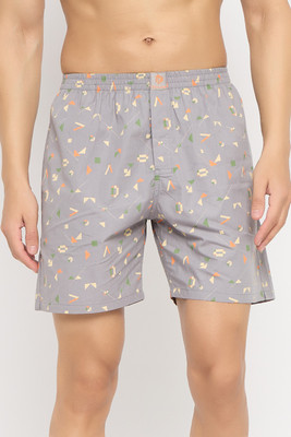 John Players Cotton Grey Printed Printed Men Boxer