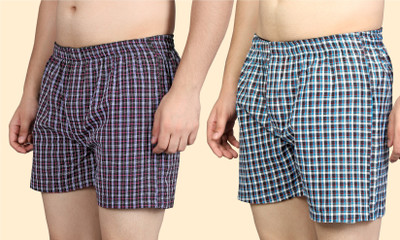 ZOBOY Checkered Men Boxer