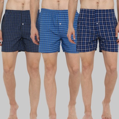 Broon Checkered Men Boxer