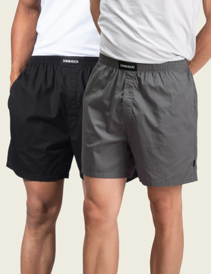 Damensch Cotton Side Pocket Solid Men Boxer