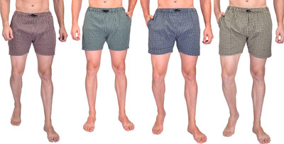 Ameena Store Checkered Men Boxer