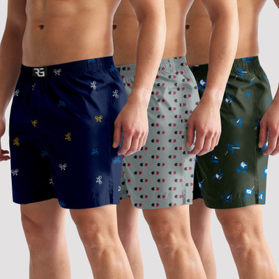 HIYAFAB Printed Men Boxer