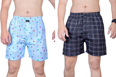 MVM Printed, Checkered Men Boxer