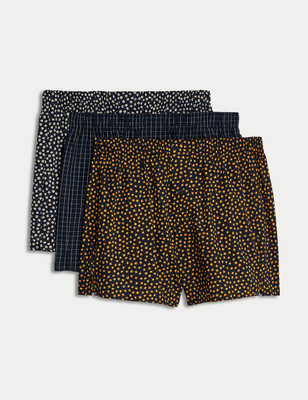MARKS & SPENCER Pack Of 3 Printed Men Boxer For Rs. 341 @ 86 %