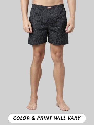 Broon Printed Men Boxer