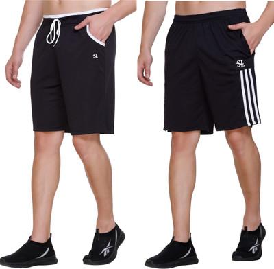 Basis Solid Men Multicolor Regular Shorts