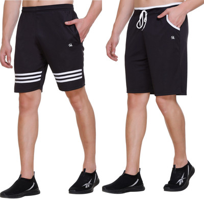 Basis Solid Men Multicolor Regular Shorts