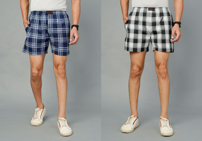 RENOUX Checkered Men Boxer