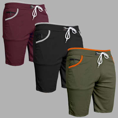 VIRADIYAENTERPRISE Solid Men Reversible Multicolor Casual Shorts