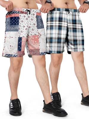 GLOBAL NOMAD Geometric Print, Printed, Self Design Men Boxer