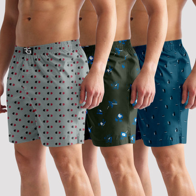 KRIVAFAB Printed Men Boxer