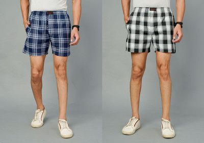 BlackLilly Checkered Men Boxer
