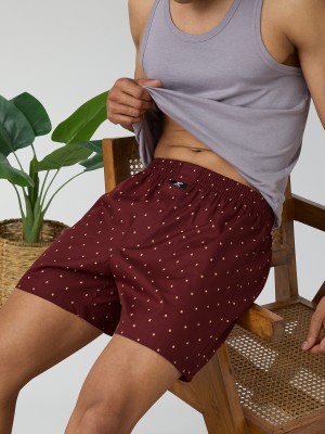 XYXX Astor IntelliEaze Cotton Printed Men Brown Inner Boxer Printed Men Boxer