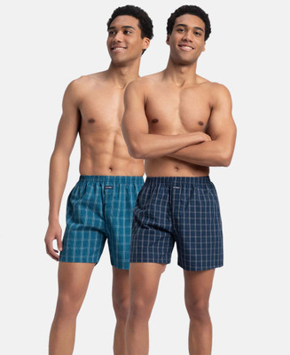 JOCKEY 1222 Super Combed Mercerised Cotton Woven Checkered Men Boxer