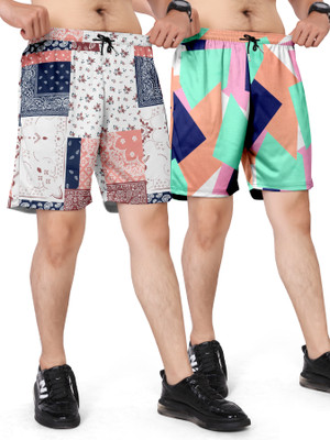 GLOBAL NOMAD Geometric Print, Printed, Self Design Men Boxer