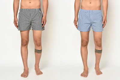 Atiano Checkered Men Boxer
