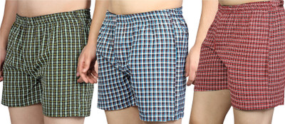 ZOBOY Checkered Men Boxer