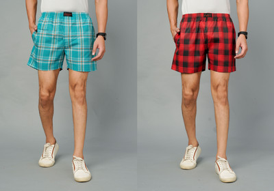 RENOUX Checkered Men Boxer