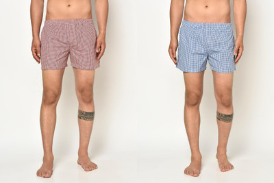 Atiano Checkered Men Boxer