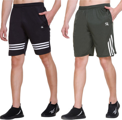 Basis Solid Men Multicolor Regular Shorts