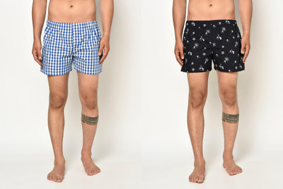 Atiano Checkered, Printed Men Boxer