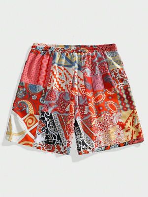 BALHARIS Printed Men Red Basic Shorts