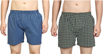 ZOBOY Checkered Men Boxer