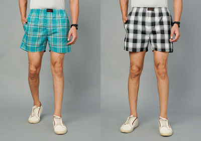 RENOUX Checkered Men Boxer